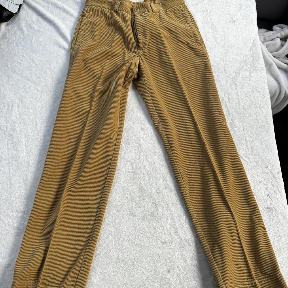Tommy Bahama Pants Mens 34x33 Tan Corduroy Relax Fit Silk Blend Casual Classic‎